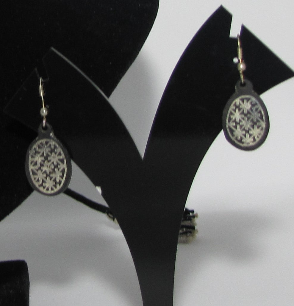 Bidri Silver Inlay Necklace And Earrings Set | Bidri Work | Bidri Art