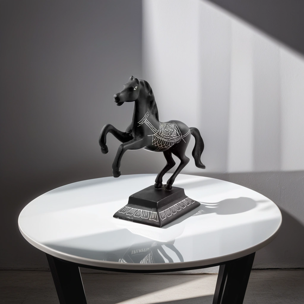 Bidriware Silver Inlay Jumping Horse | Bidri Work | Bidri Art