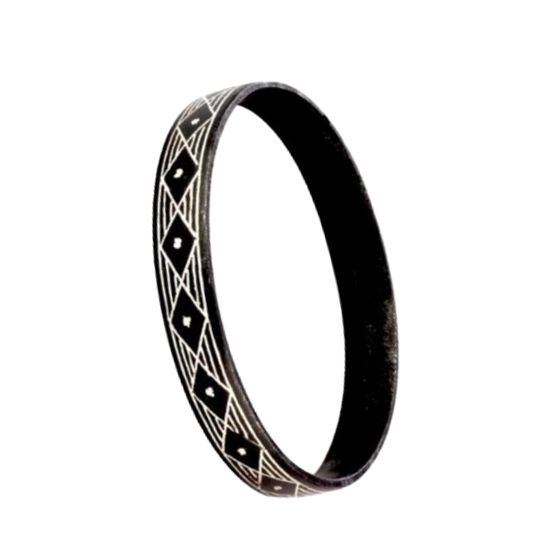 Bidri Silver Inlay Wire Work Bangle pair | Bidri Work | Bidri Art