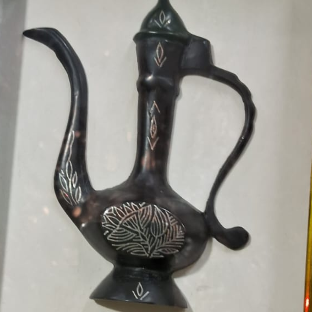 Bidri Silver Inlay Jug Vase Frame | Bidri Work | Bidri Art