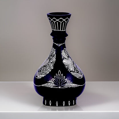 Bidri Silver Inlay Flower Vase (4inch) | Bidri Work | Bidri Art
