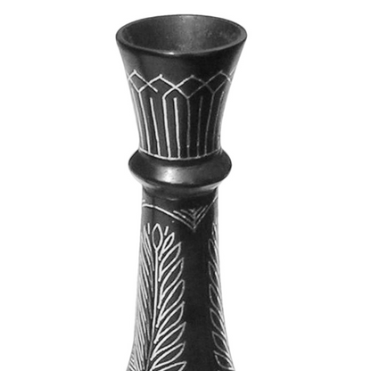 Bidri Silver Inlay Flower Vase Tar Work Shahnai | Bidri Work | Bidri Art
