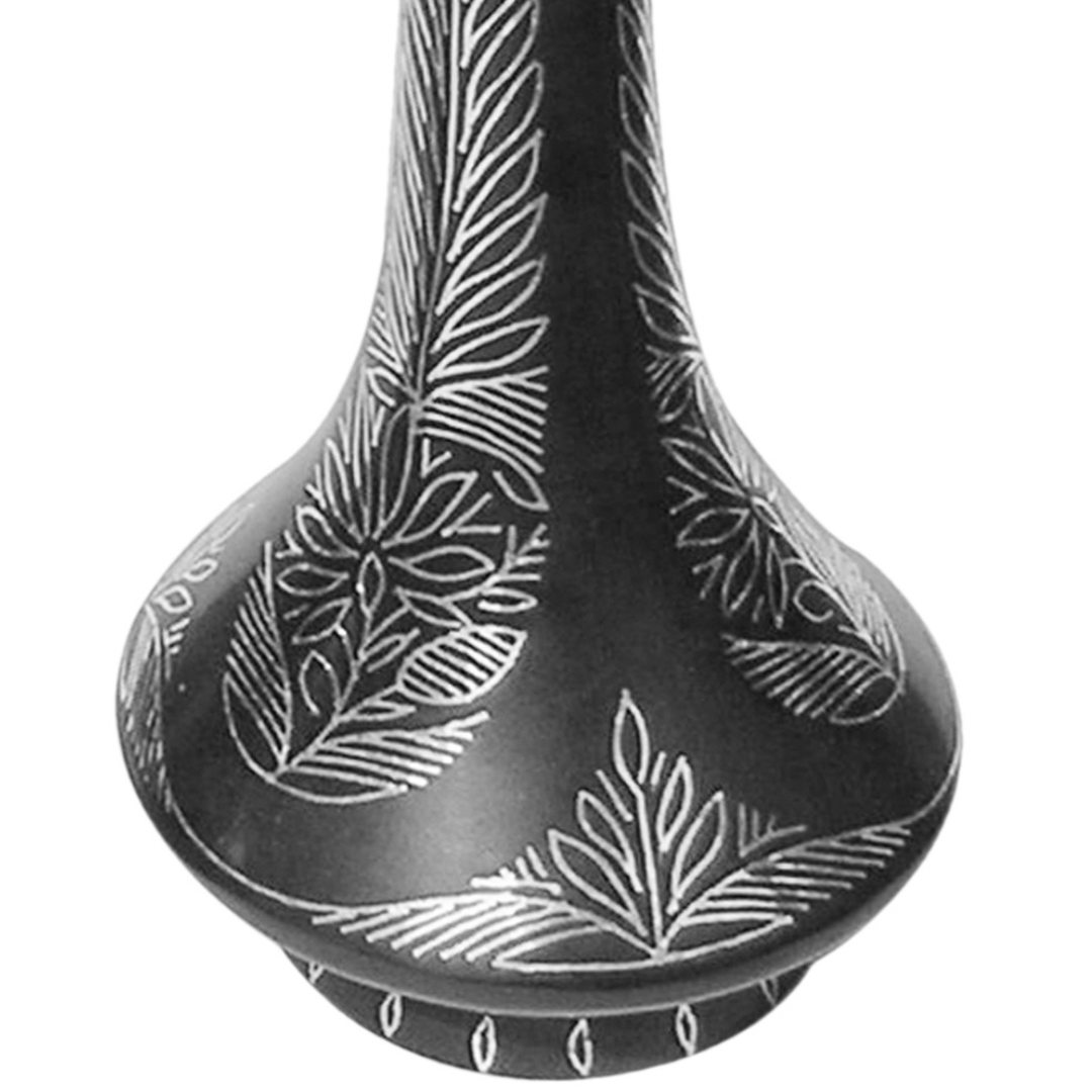 Bidri Silver Inlay Flower Vase Tar Work Shahnai | Bidri Work | Bidri Art