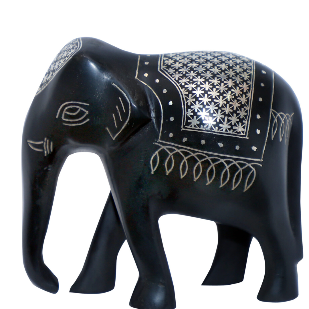 Bidri Silver Inlay Elephant 3 | Bidri Work | Bidri Art
