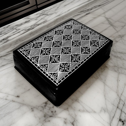 Bidri Silver Inlay Art Box (4inch) | Bidri Work | Bidri Art
