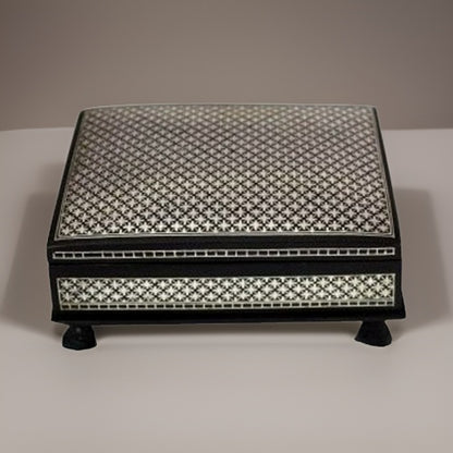 Bidri Silver Inlay Art Box (8inche) | Bidri Work | Bidri Art