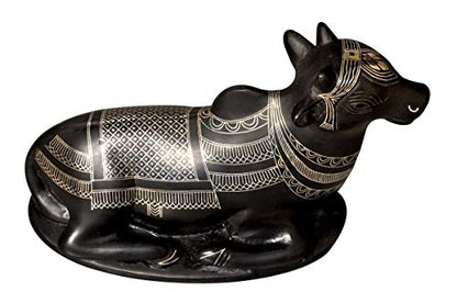 Bidri Silver Inlay Nandi | Bidri Work | Bidri Art