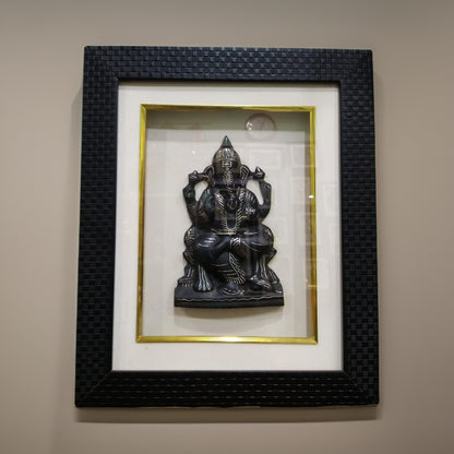 Bidri Silver Inlay Ganpati Frame | Bidri Work | Bidri Art