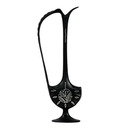 Bidri Silver Inlay Flower Vase Set (4 Vases) | Bidri Work | Bidri Art