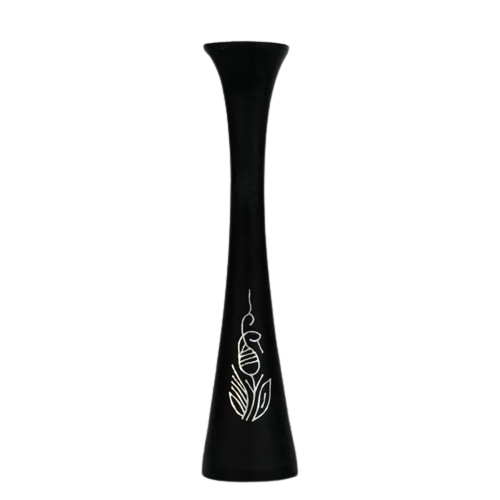 Bidri Silver Inlay Flower Vase Set (4 Vases) | Bidri Work | Bidri Art