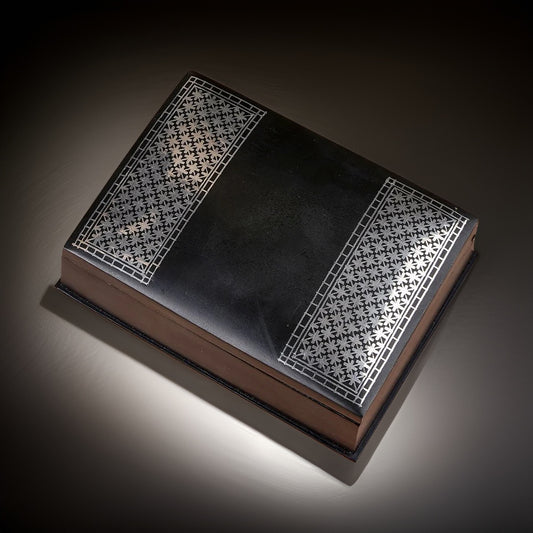 Bidri Silver Inlay Art Box (4inch) | Bidri Work | Bidri Art