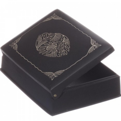 Bidri Silver Inlay Art Box (4inch) | Bidri Work | Bidri Art