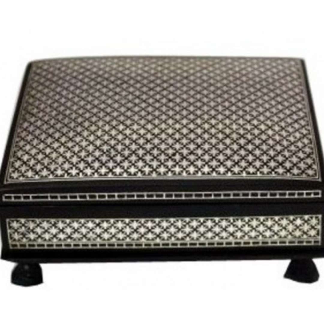 Bidri Silver Inlay Art Box (8inche) | Bidri Work | Bidri Art