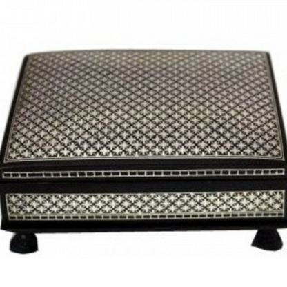 Bidri Silver Inlay Art Box (8inche) | Bidri Work | Bidri Art
