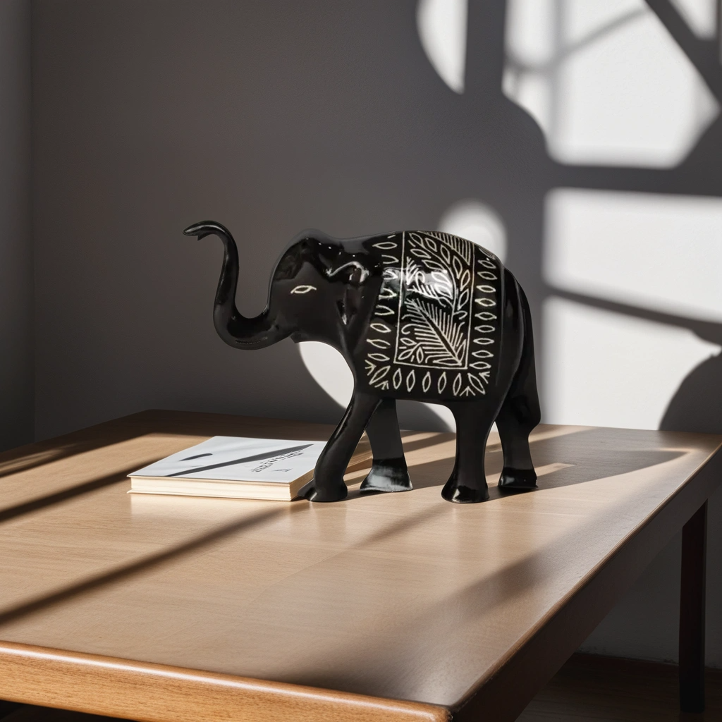 Bidriware Silver Inlay Elephant | Bidri Work | Bidri Art