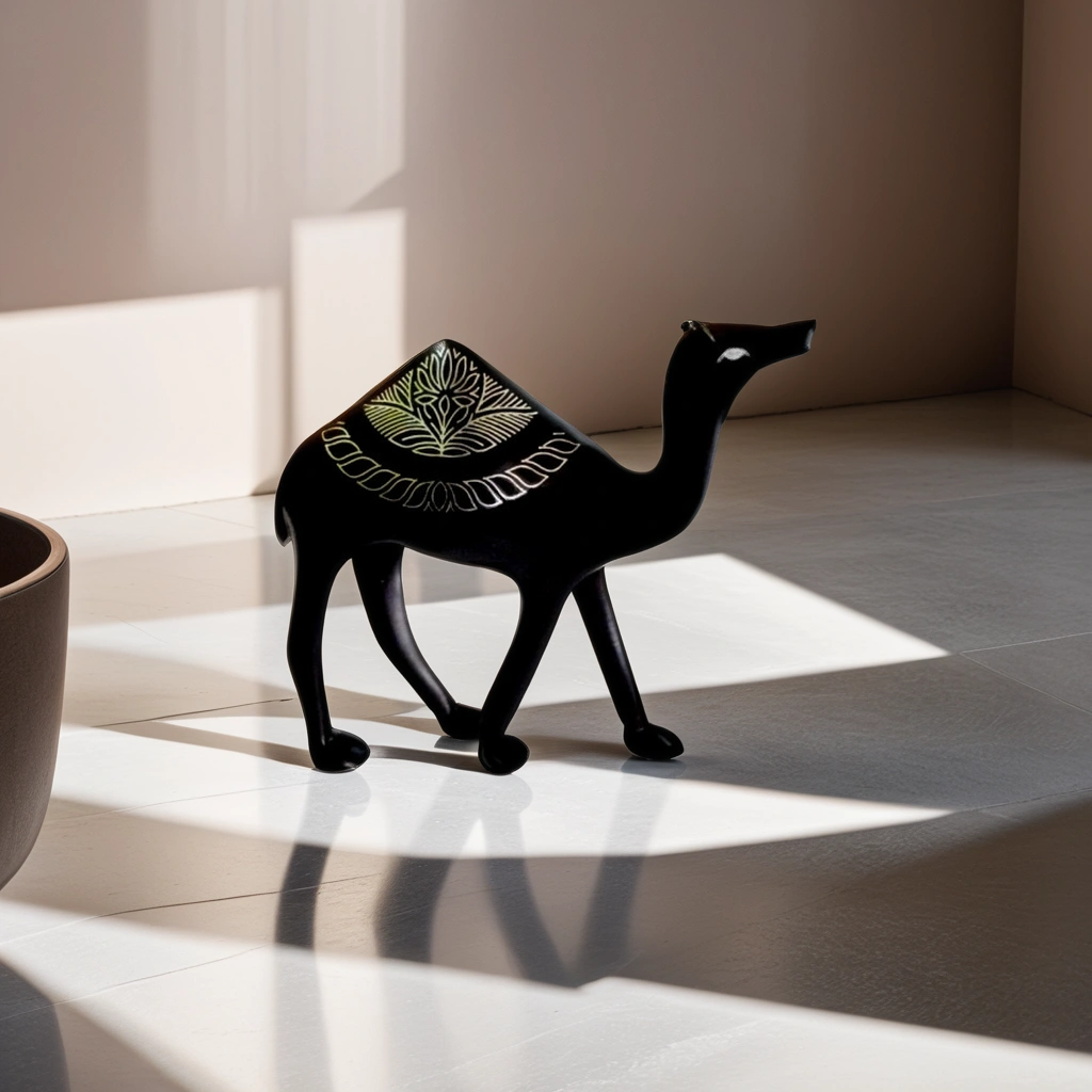 Bidri Silver Inlay 4-Inch Desert Camel | Bidri Work | Bidri Art