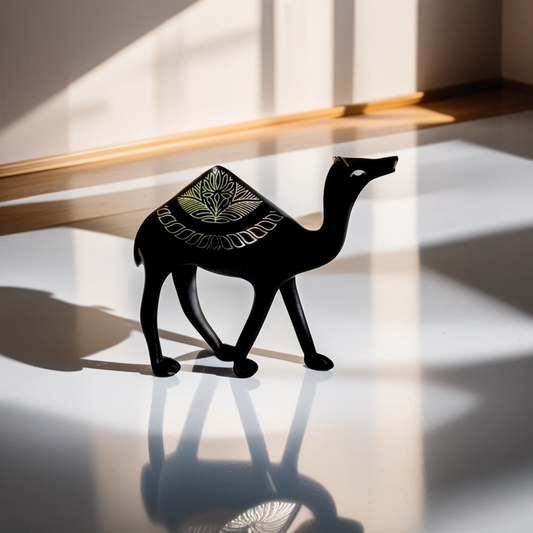 Bidri Silver Inlay 4-Inch Desert Camel | Bidri Work | Bidri Art