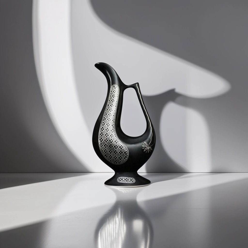 Bidri Silver Inlay  Persian Jug | Bidri Work | Bidri Art