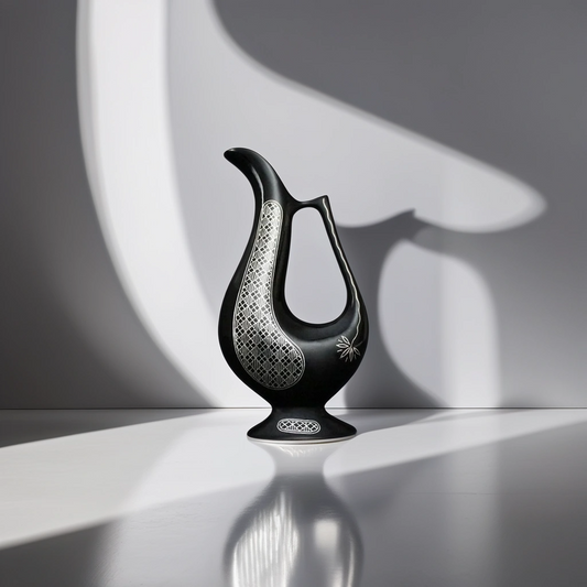 Bidri Silver Inlay  Persian Jug | Bidri Work | Bidri Art