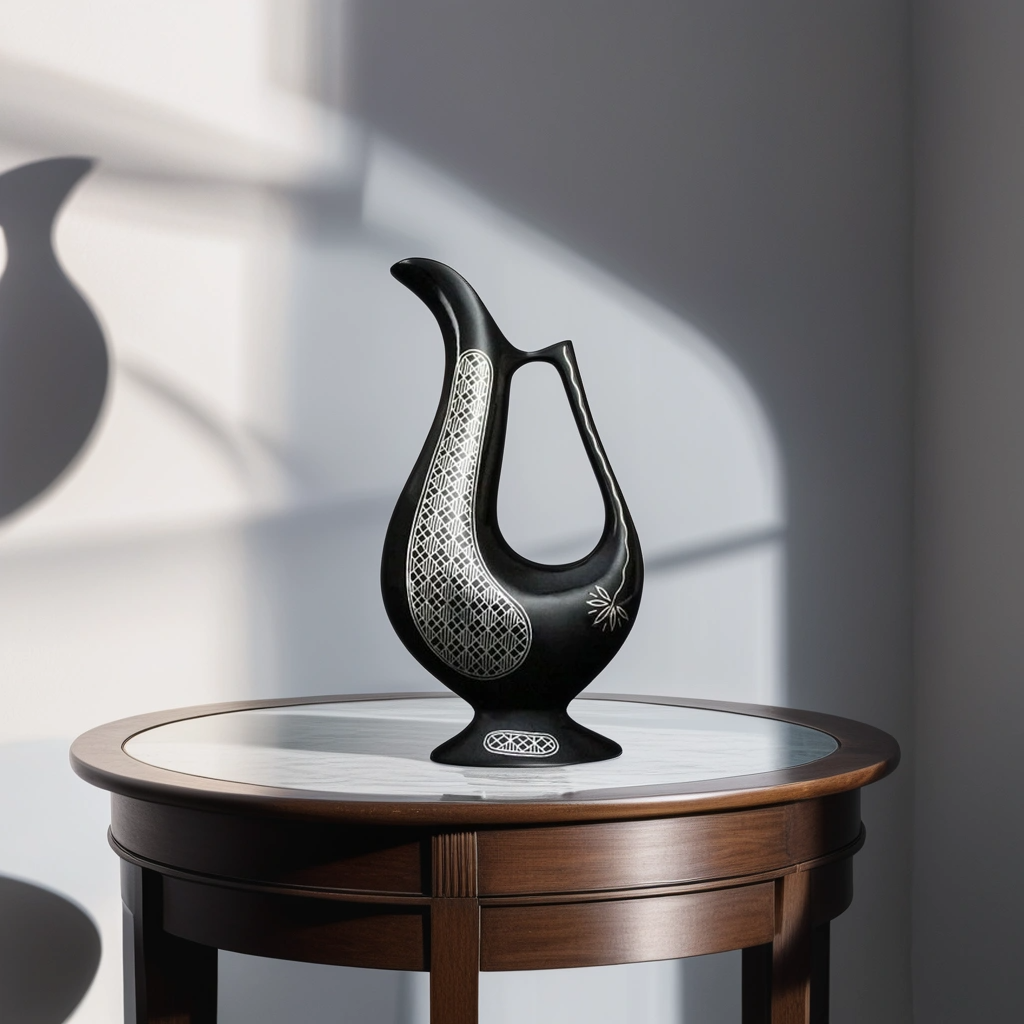 Bidri Silver Inlay  Persian Jug | Bidri Work | Bidri Art