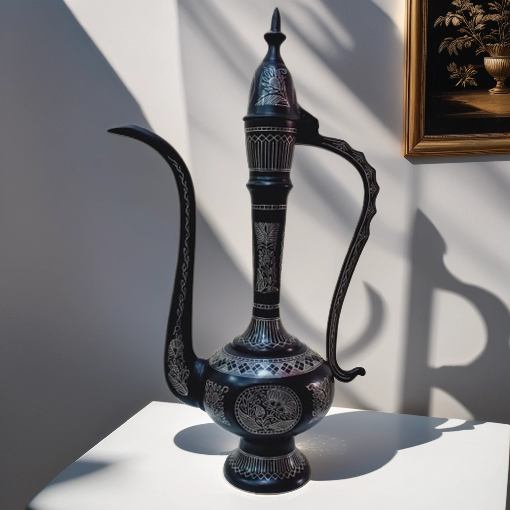 Bidri Silver Inlay Omar Khayyam (12inch) | Bidri Work | Bidri Art