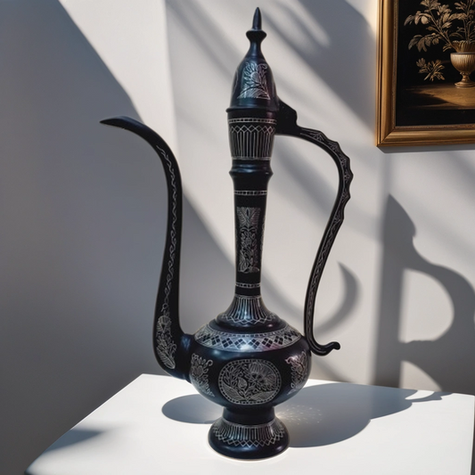 Bidri Silver Inlay Omar Khayyam (12inch) | Bidri Work | Bidri Art