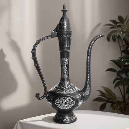 Bidri Silver Inlay Omar Khayyam Tar Work(11)inch | Bidri Work | Bidri Art