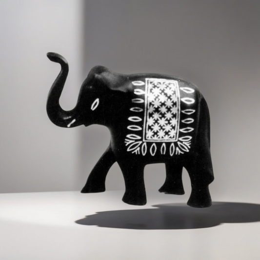 Bidri Silver Inlay Elephant Small | Bidri Work | Bidri Art