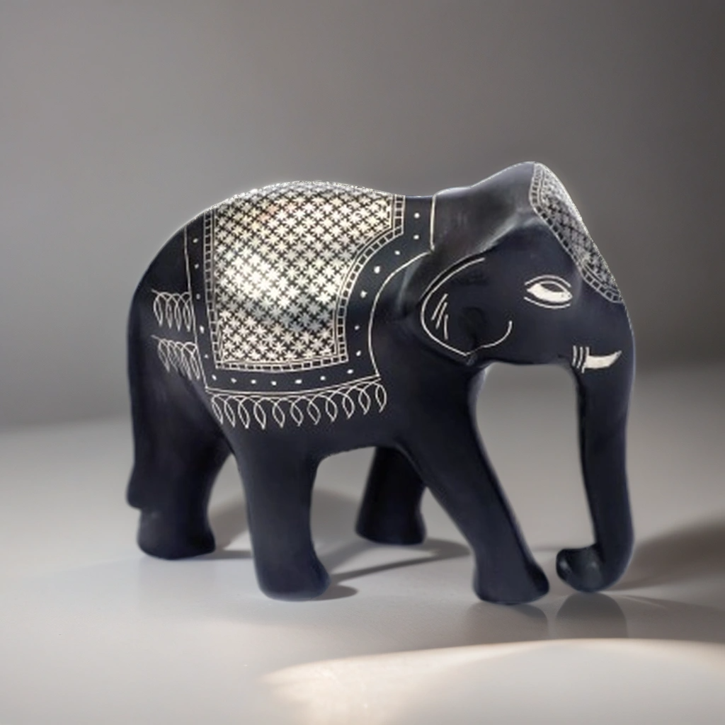 Bidri Silver Inlay Elephant 2 | Bidri Work | Bidri Art