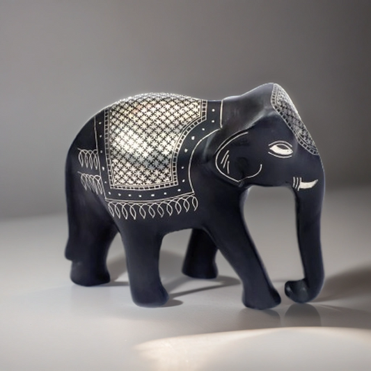 Bidri Silver Inlay Elephant 2 | Bidri Work | Bidri Art