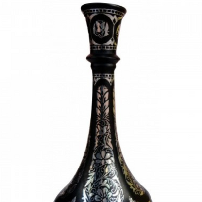 Bidri Silver Inlay Shahnai Flower Vase (6inch) 2 | Bidri Work | Bidri Art