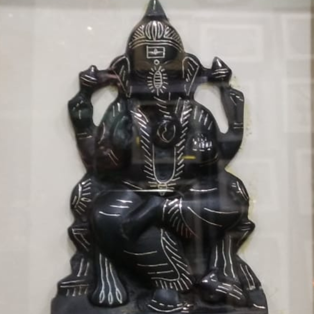 Bidri Silver Inlay Ganpati Frame | Bidri Work | Bidri Art