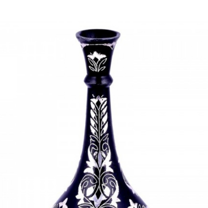 Bidri Silver Inlay Shahnai Vase (6)inch | Bidri Work | Bidri Art