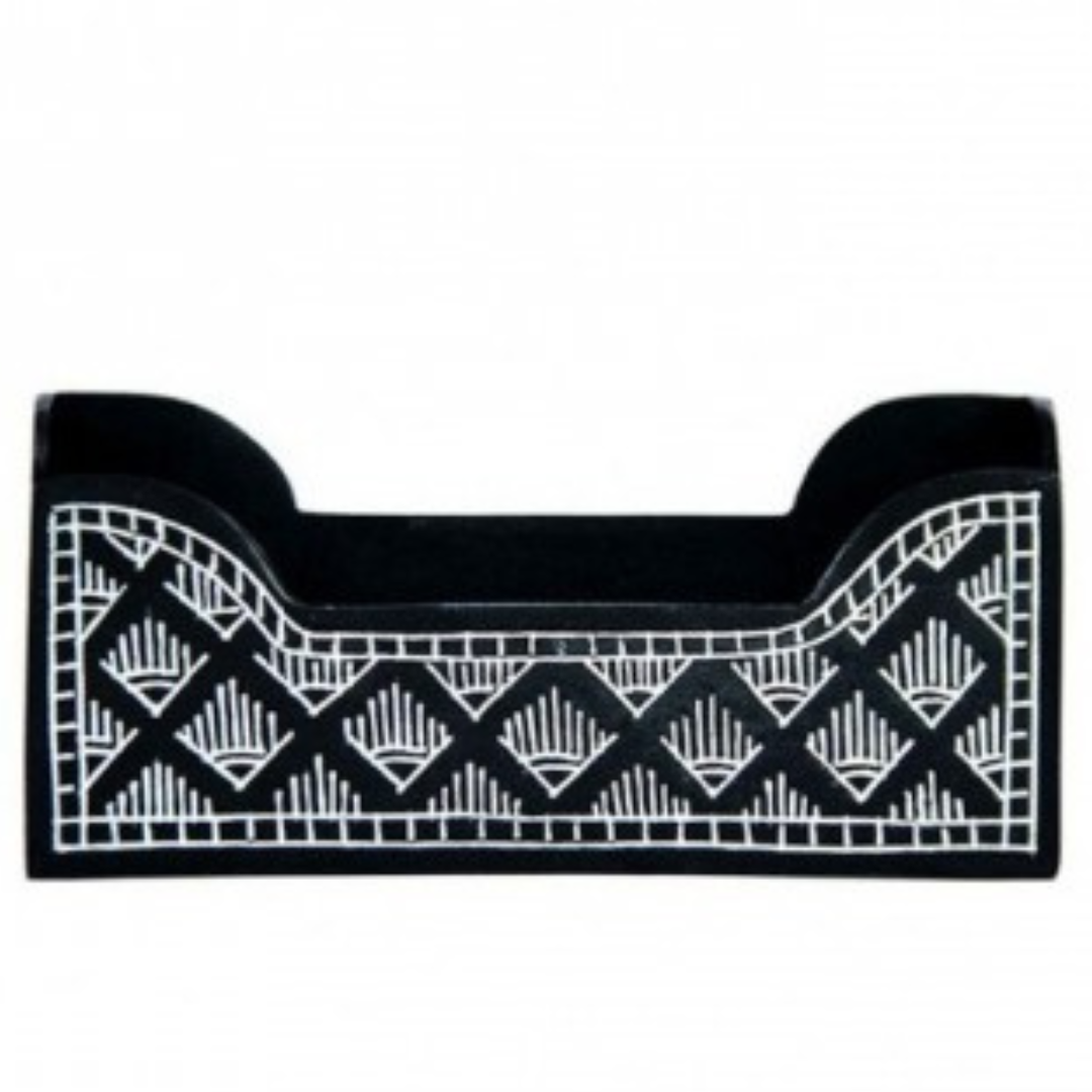 Bidri Silver Inaly Visiting Card Holder(3inch)| Bidri Work | Bidri Art