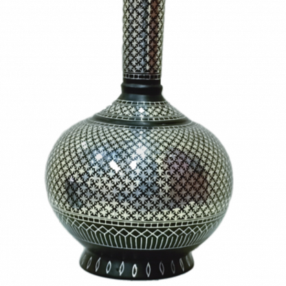 Bidri Silver Inlay Legacy Flower Vase (7inch) | Bidri Work | Bidri Art