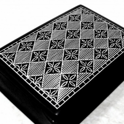 Bidri Silver Inlay Art Box (4inch) | Bidri Work | Bidri Art