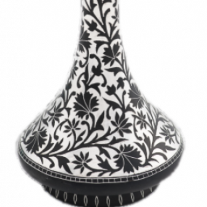 Bidri Silver Inlay Legacy Full Work Vase| Bidri Work | Bidri Art
