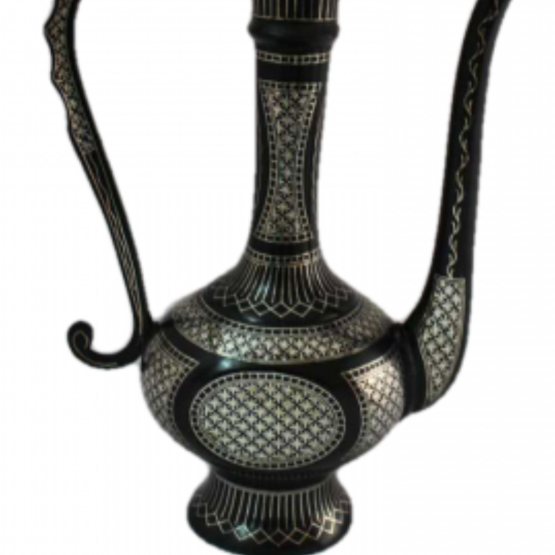 Bidri Silver Inlay Omar Khayyam 2 (12inch) | Bidri Work | Bidri Art