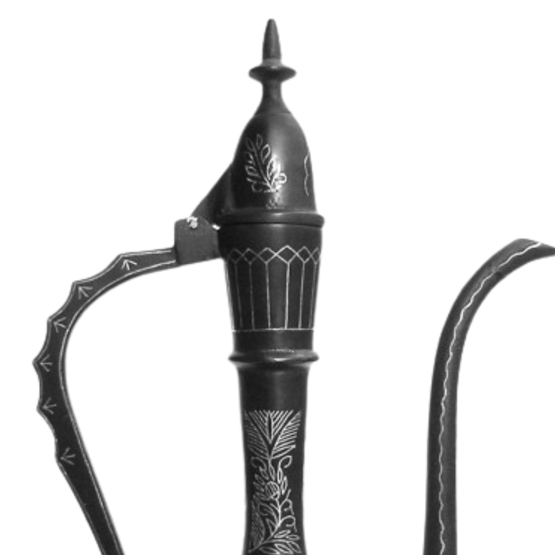 Bidri Silver Inlay Omar Khayyam Tar Work(11)inch | Bidri Work | Bidri Art