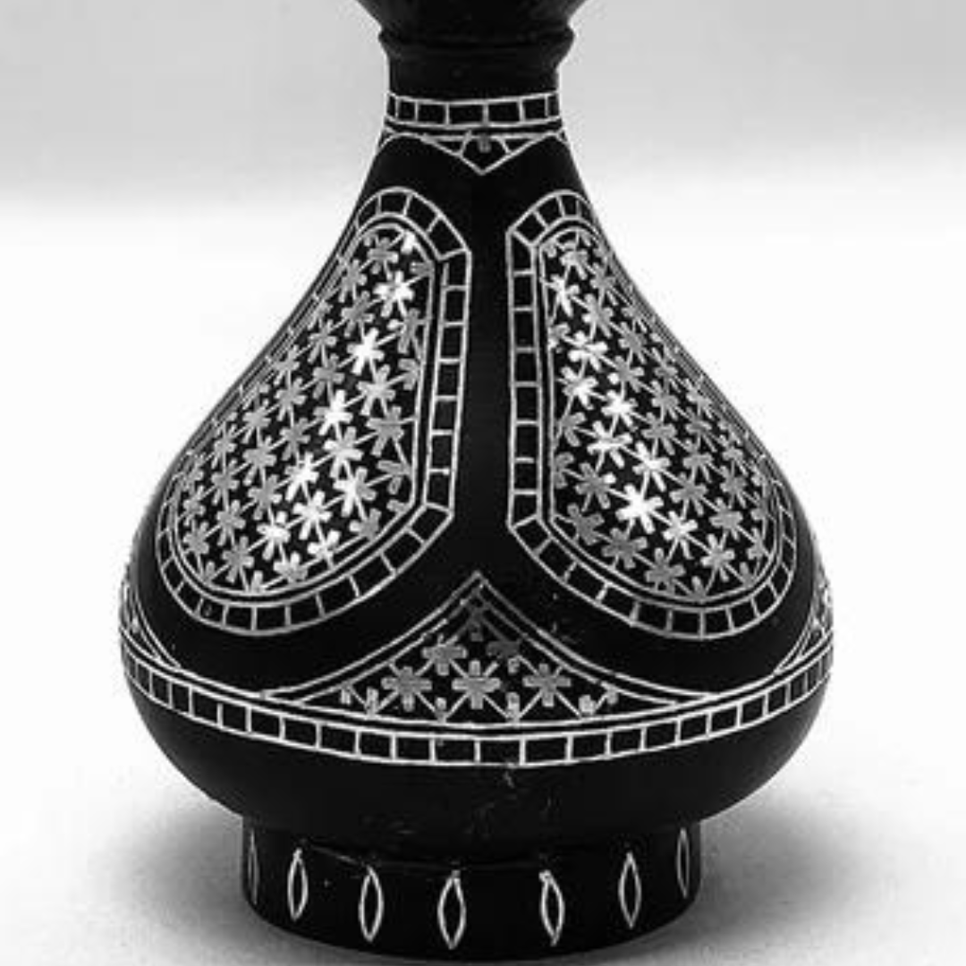 Bidri Silver Inlay Shahanai (4ich) | Bidri Work | Bidri Art