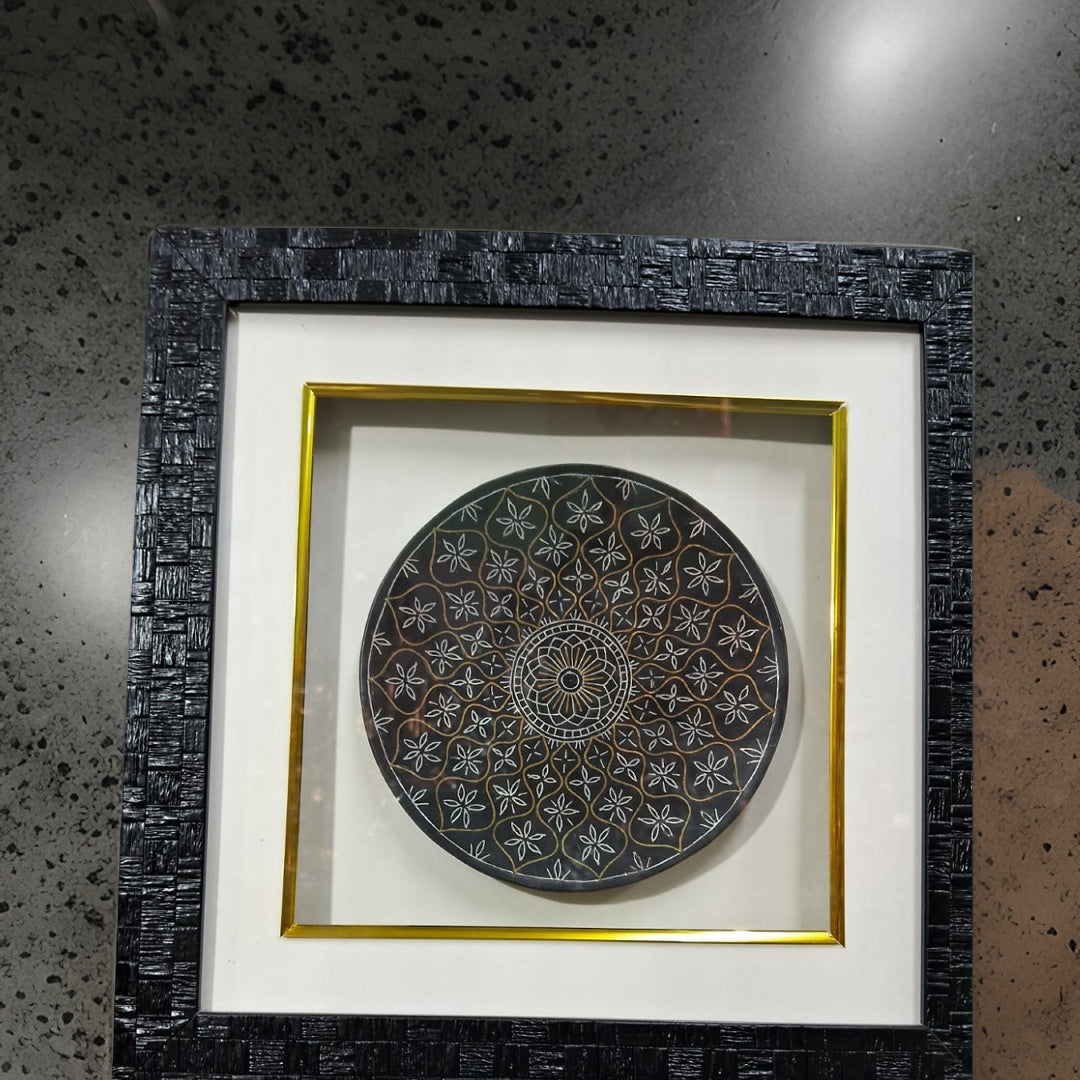 Bidri Objects Bidri Silver And Pital Inlay Art Frame | Bidri Work | Bidri Art – BIDRI