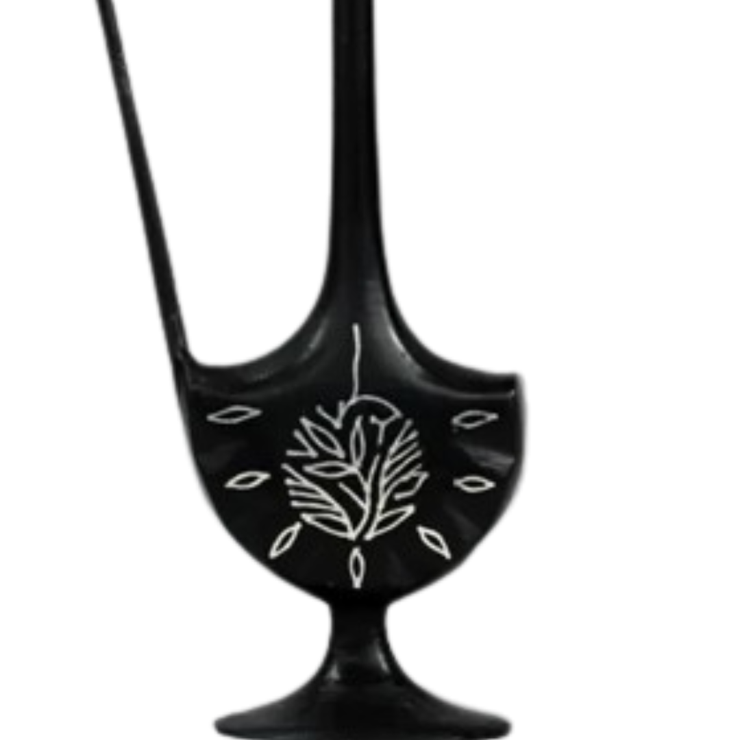 Bidri Silver Inlay Long Neck Vase | Bidri Work | Bidri Art