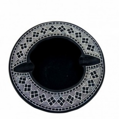 Bidri Silver Inlay Cigarette Ash Tray (3inch) | Bidri Work | Bidri Art