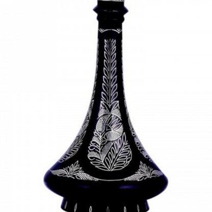 Bidri Silver Inlay Shahnai Flower Vase (9inch) | Bidri Work | Bidri Art