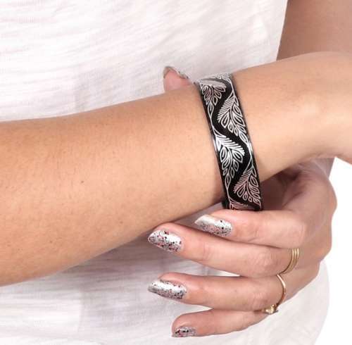 Bidri Silver Inlay Bangle Single | Bidri Work | Bidri Art