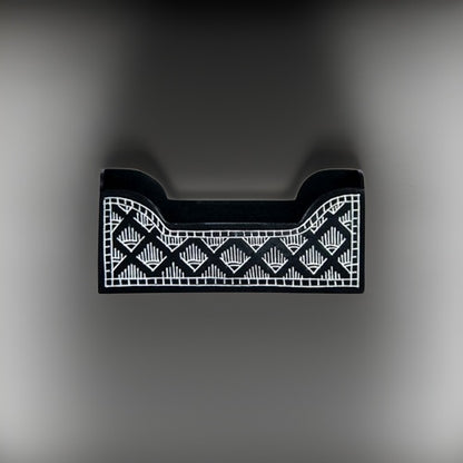 Bidri Silver Inaly Visiting Card Holder(3inch)| Bidri Work | Bidri Art