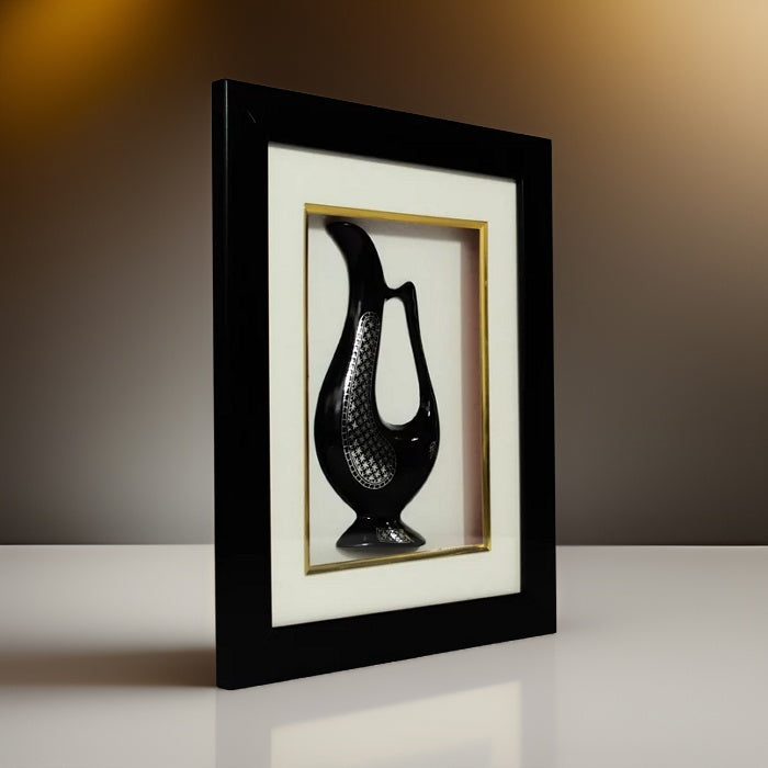 Bidriware Silver Inlay Jug Frame | Bidri Work | Bidri Art